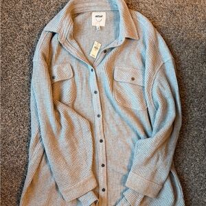 Aerie Light Blue Button Down Shirt
